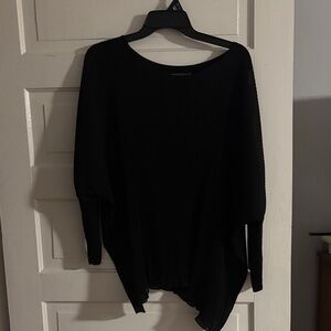 Chic Black Women's Crinkle Textured Shirt